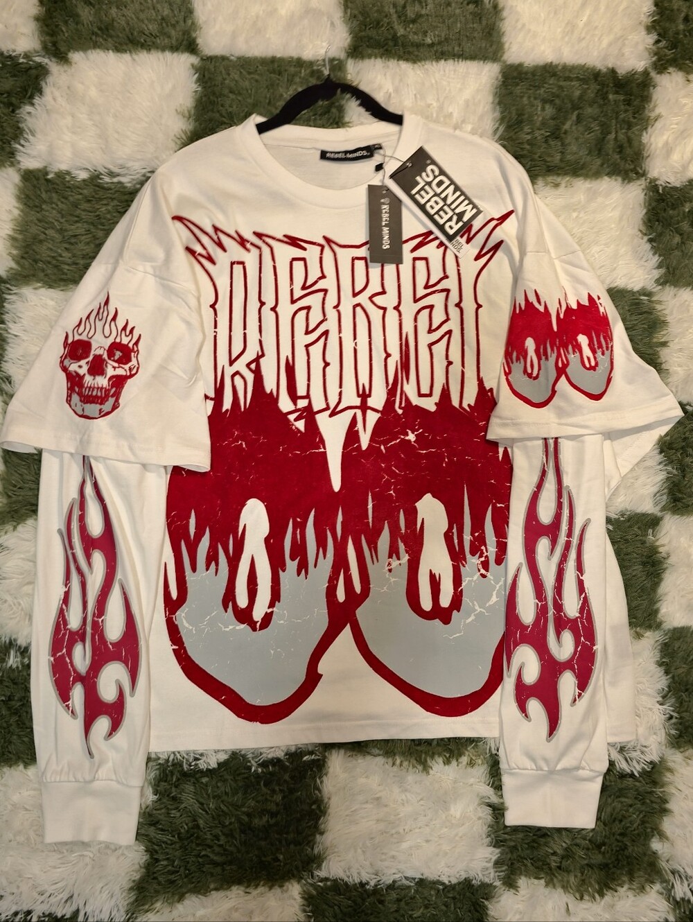 Rebel Minds "REBEL00" Long Sleeve Shirt - SIZE XL